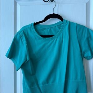 aerie Short-Sleeve Crewneck Tee in Teal
